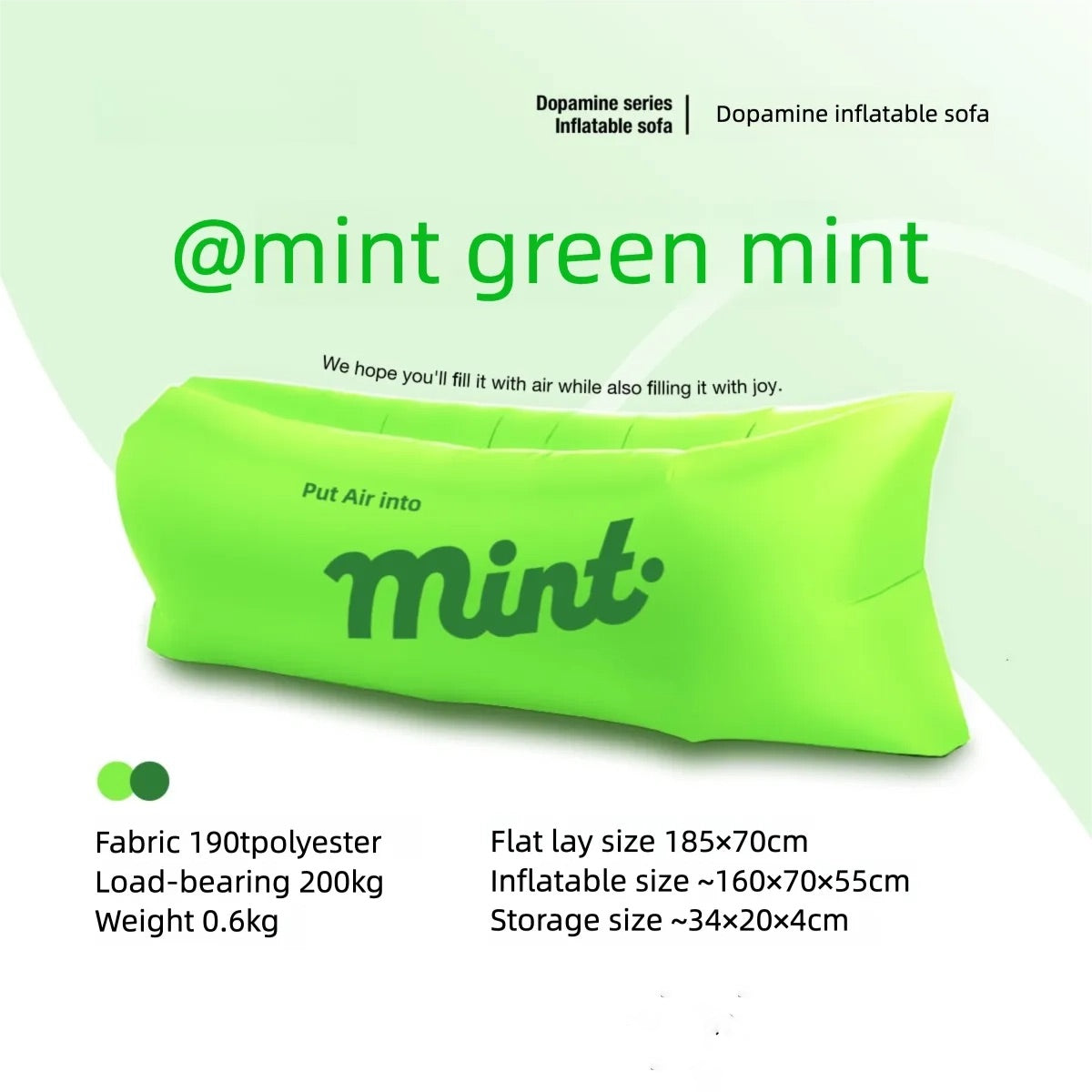 Outdoor Inflatable Sofa Air Sofa Lazy Internet Celebrity Dopamine Portable Camping Music Festival
