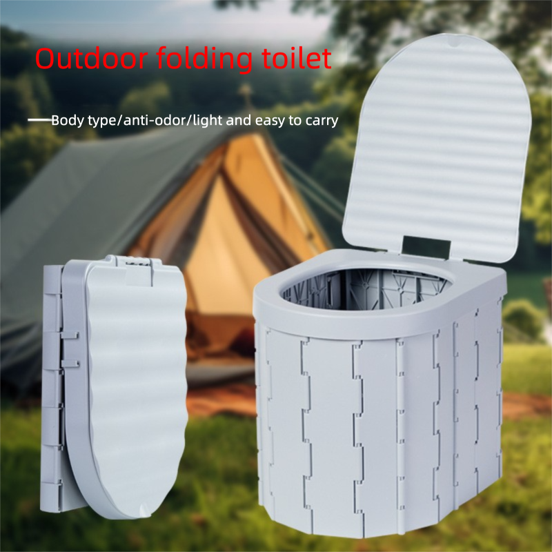 Outdoor Portable Folding Car Toilet Camping Emergency Toilet Camping Self-Driving Car Toilet
