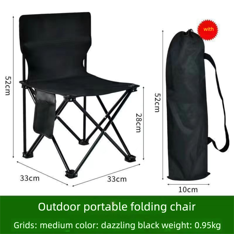 Backrest Stool Lazy Moon Chair Outdoor Heavy Duty Camping Folding Chair Portable Beach Chair