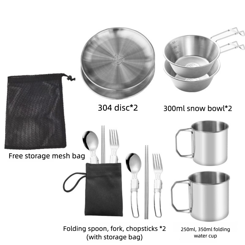 Outdoor Cookware Set Camping Portable Storage Handbag