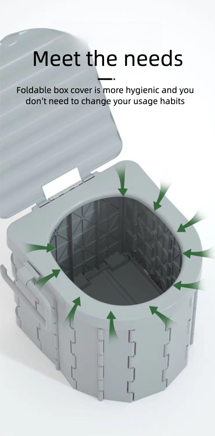Outdoor Portable Folding Car Toilet Camping Emergency Toilet Camping Self-Driving Car Toilet