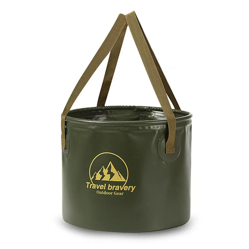 Outdoor Camping Collapsible Bucket Multi-Functional Large Capacity Portable Fishing Bucket Storage Retractable Car Water Storage Tank