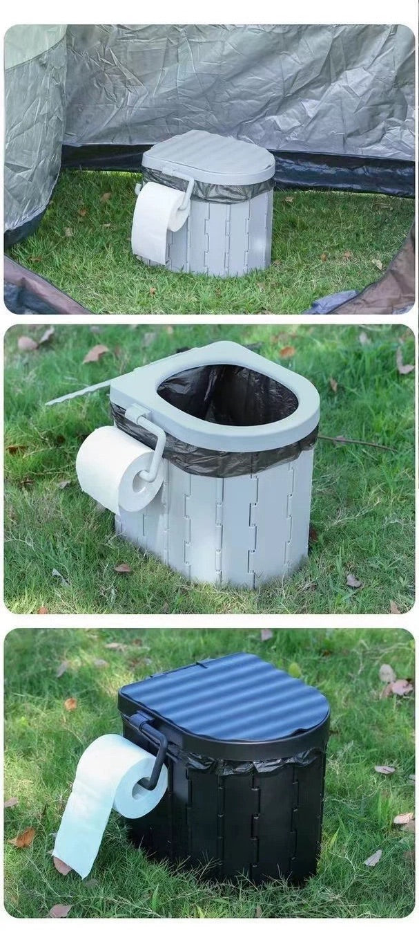 Outdoor Portable Folding Car Toilet Camping Emergency Toilet Camping Self-Driving Car Toilet