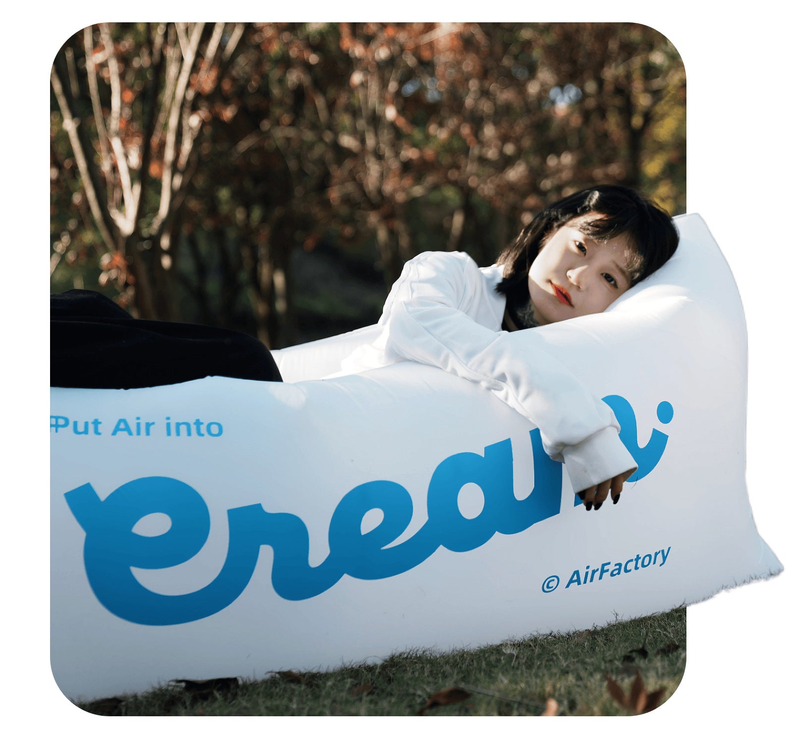 Outdoor Inflatable Sofa Air Sofa Lazy Internet Celebrity Dopamine Portable Camping Music Festival