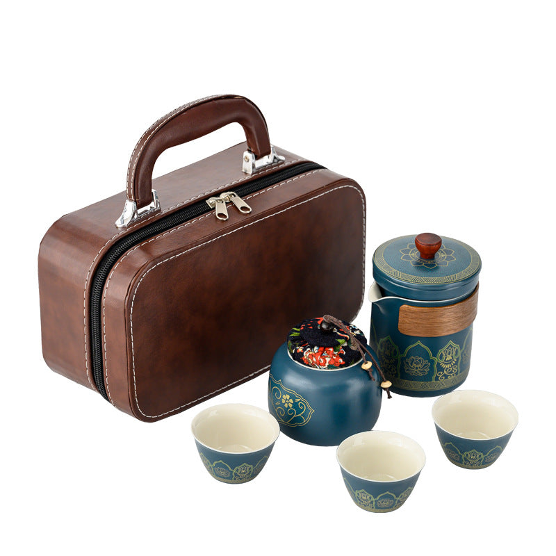 Travel Tea Set Portable Kung Fu Tea Set Outdoor Quick Tea Cup