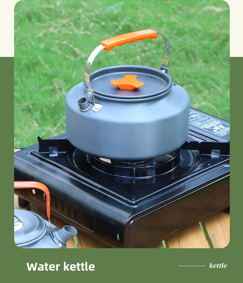 Camping Cookware Outdoor Kettle Frying Pan Equipment Portable Outdoor Camping Tableware Set Cookware
