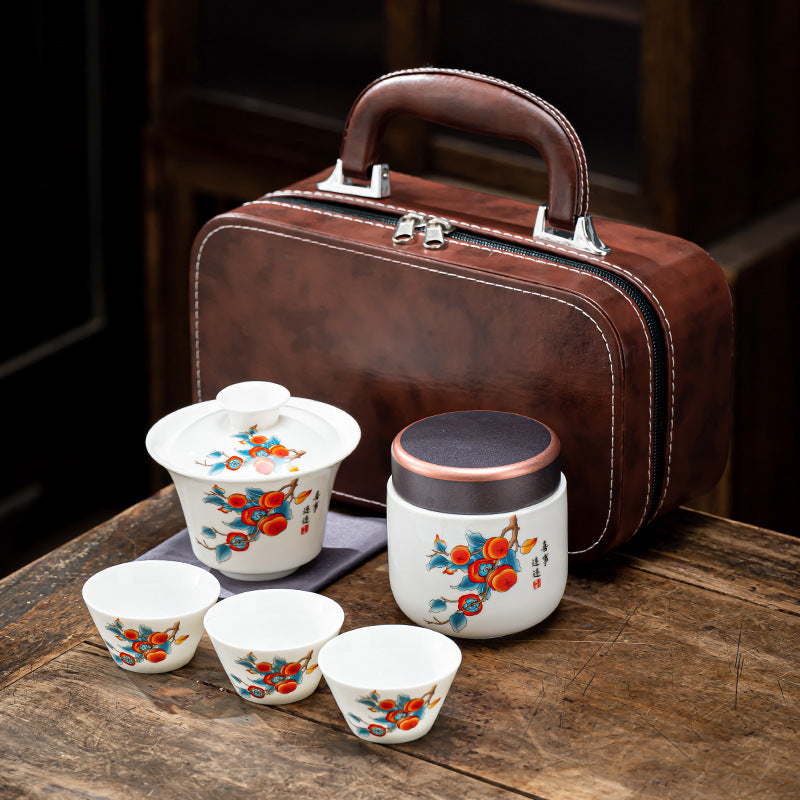 Travel Tea Set Portable Kung Fu Tea Set Outdoor Quick Tea Cup