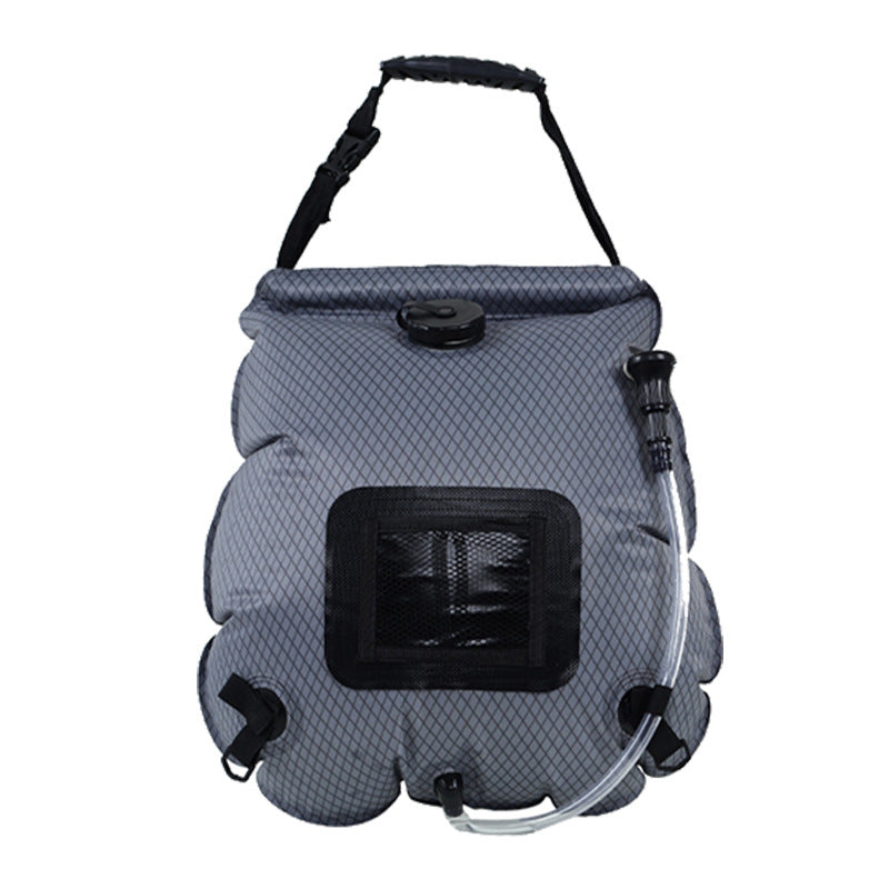 Solar Portable Shower Bag, 5 Gal/20L Solar Heating Outdoor Camping Shower Bag with On-Off Switchable Shower Head&Removable Hose Suitable for Camping, Hiking, Travel, Beach Swimming