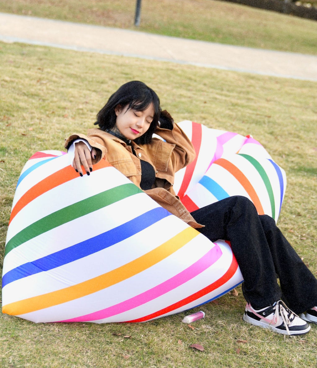 Outdoor Inflatable Sofa Air Sofa Lazy Internet Celebrity Dopamine Portable Camping Music Festival