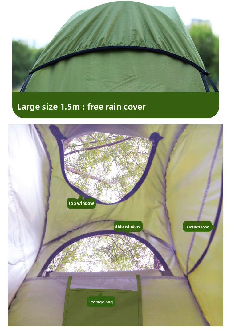 Outdoor Shower Tent with Mat + Top Cover, Outdoor Shower Tent, Toilet Changing Tent
