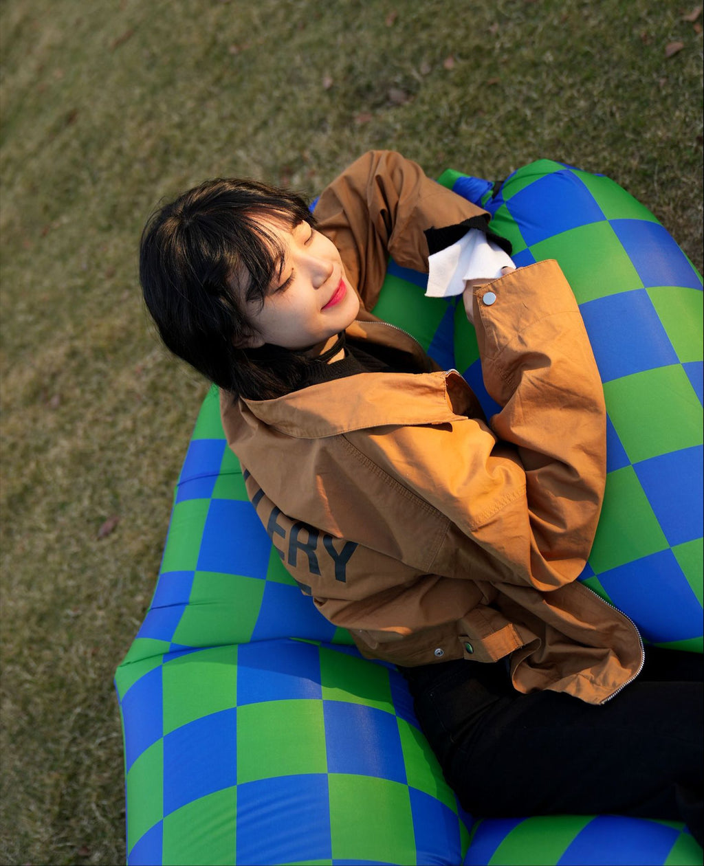 Outdoor Inflatable Sofa Air Sofa Lazy Internet Celebrity Dopamine Portable Camping Music Festival