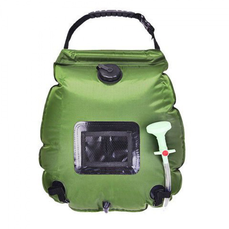 Solar Portable Shower Bag, 5 Gal/20L Solar Heating Outdoor Camping Shower Bag with On-Off Switchable Shower Head&Removable Hose Suitable for Camping, Hiking, Travel, Beach Swimming