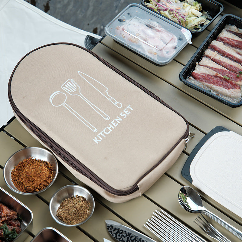 Outdoor Cookware Set Camping Portable Storage Handbag
