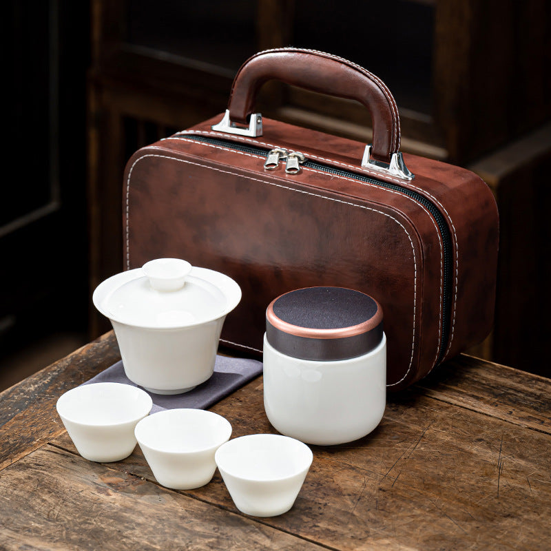Travel Tea Set Portable Kung Fu Tea Set Outdoor Quick Tea Cup