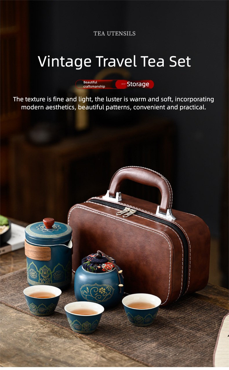 Travel Tea Set Portable Kung Fu Tea Set Outdoor Quick Tea Cup