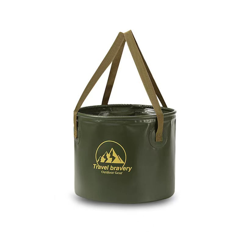 Outdoor Camping Collapsible Bucket Multi-Functional Large Capacity Portable Fishing Bucket Storage Retractable Car Water Storage Tank