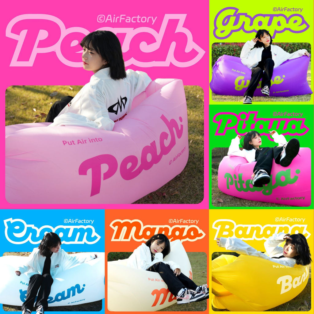 Outdoor Inflatable Sofa Air Sofa Lazy Internet Celebrity Dopamine Portable Camping Music Festival