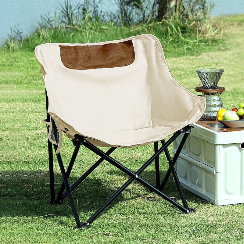Backrest Stool Lazy Moon Chair Outdoor Heavy Duty Camping Folding Chair Portable Beach Chair