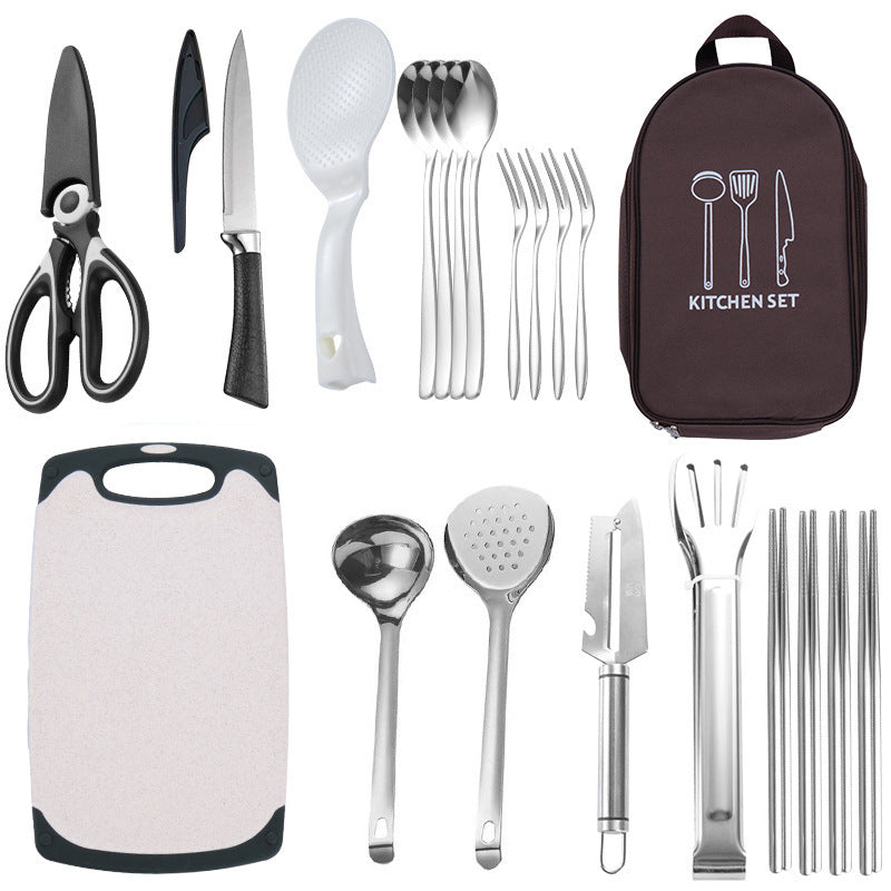Outdoor Cookware Set Camping Portable Storage Handbag