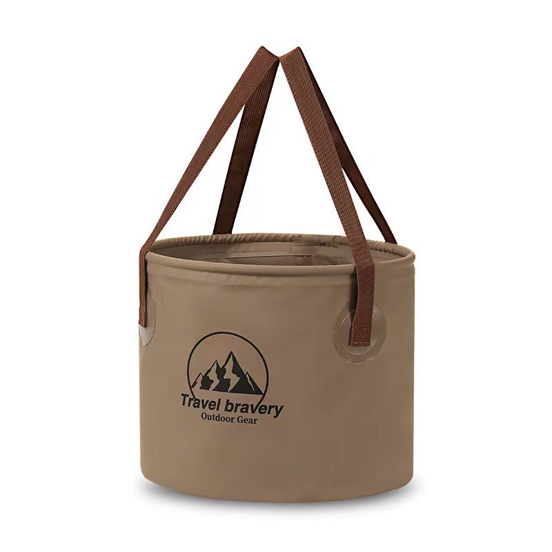 Outdoor Camping Collapsible Bucket Multi-Functional Large Capacity Portable Fishing Bucket Storage Retractable Car Water Storage Tank