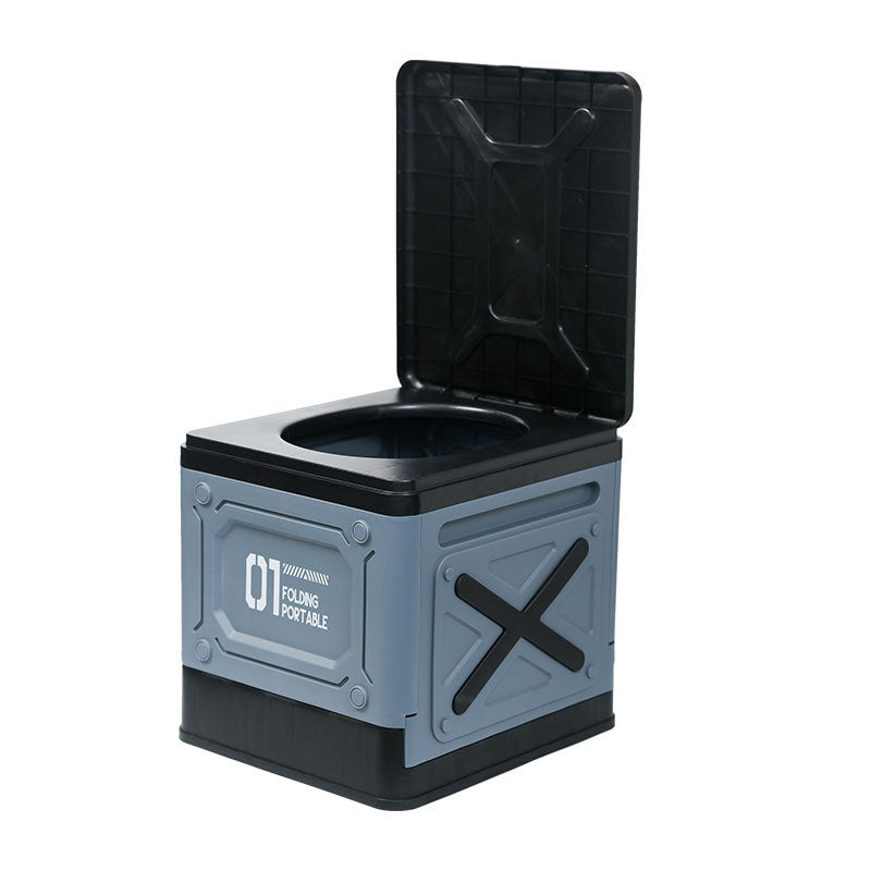 Car Portable Folding Toilet for Adults, Suitable for Road Trips, Camping, Outdoor Emergency Use, Seat Toilet