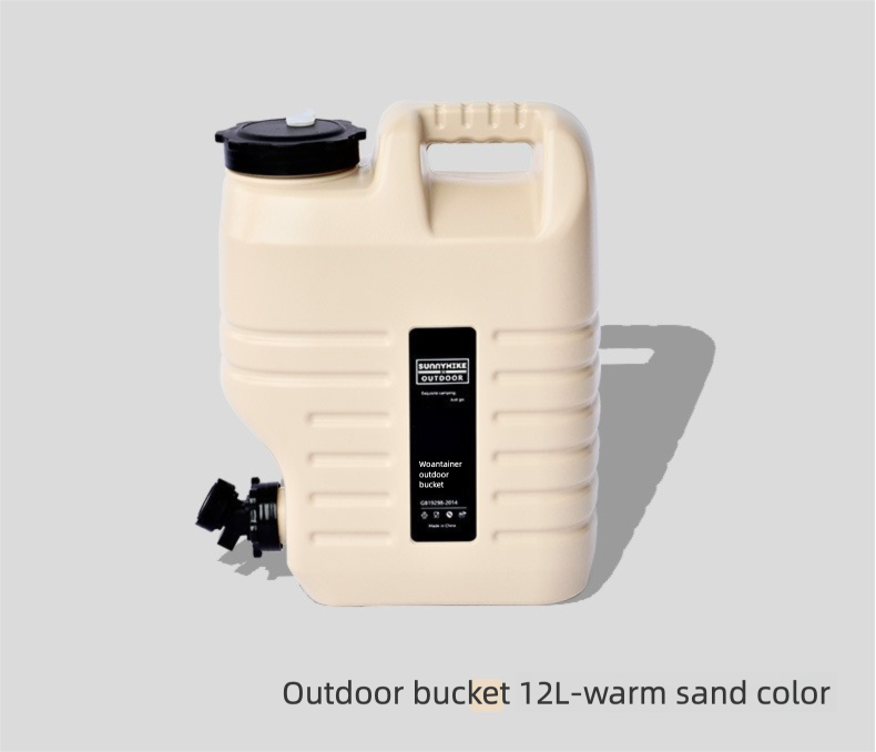 Outdoor Camping Portable Handheld Water Container Water Bucket with Faucet Large Capacity Water Tank Plastic Bucket