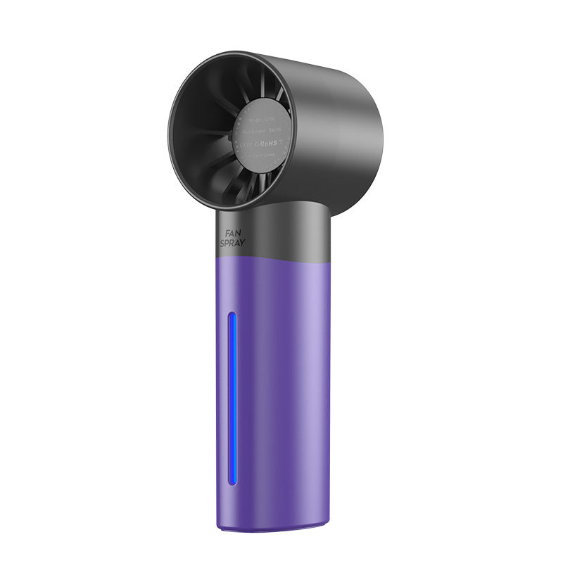 Ultra-High-Speed Spray Fan USB Rechargeable Portable Turbo Violent Hydration Outdoor Handheld Brushless Small Fan