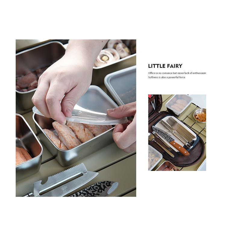 Outdoor Cookware Set Camping Portable Storage Handbag