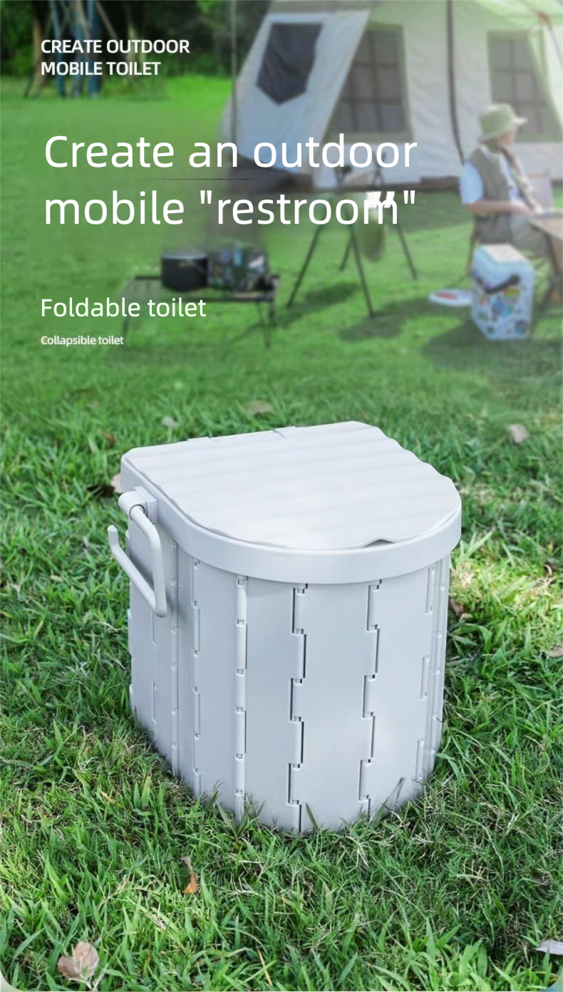 Outdoor Portable Folding Car Toilet Camping Emergency Toilet Camping Self-Driving Car Toilet