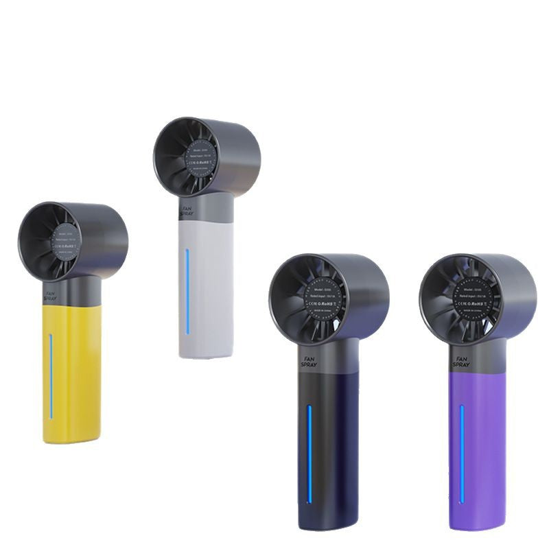 Ultra-High-Speed Spray Fan USB Rechargeable Portable Turbo Violent Hydration Outdoor Handheld Brushless Small Fan