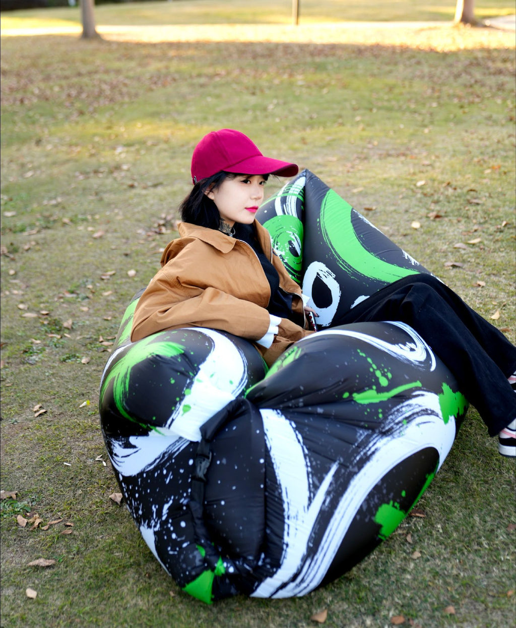 Outdoor Inflatable Sofa Air Sofa Lazy Internet Celebrity Dopamine Portable Camping Music Festival