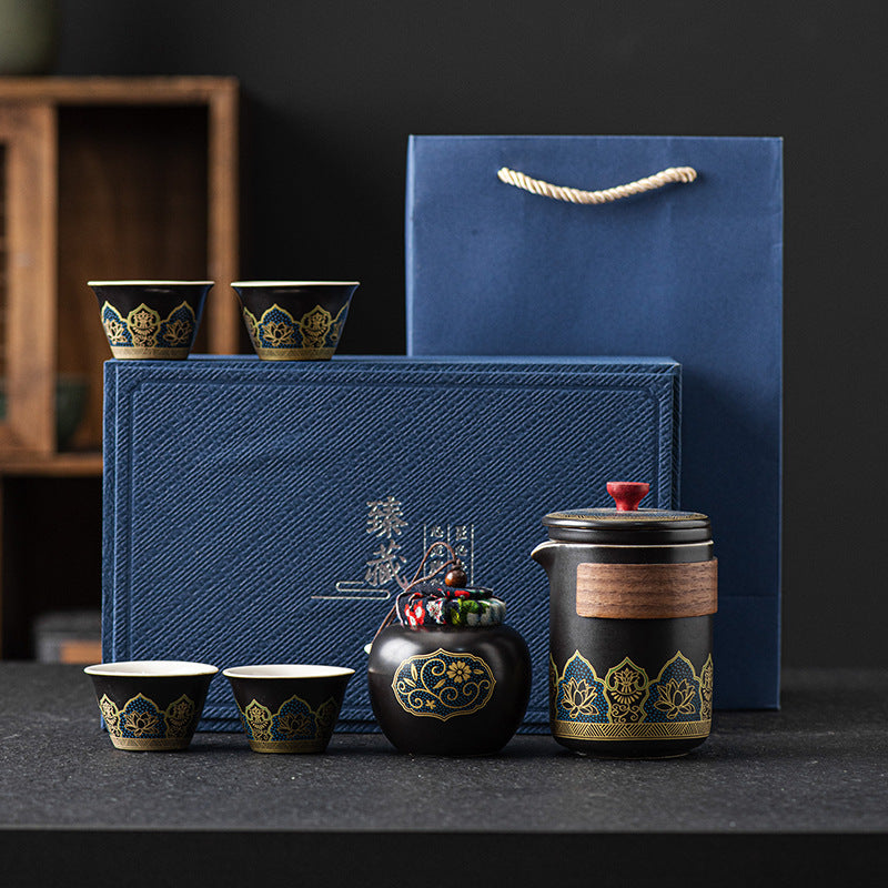 Travel Tea Set Portable Kung Fu Tea Set Outdoor Quick Tea Cup