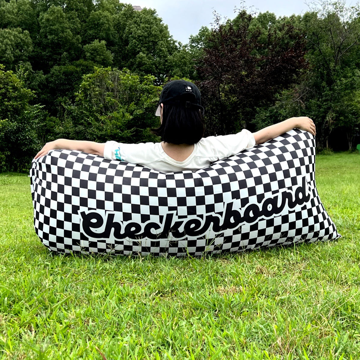 Outdoor Inflatable Sofa Air Sofa Lazy Internet Celebrity Dopamine Portable Camping Music Festival