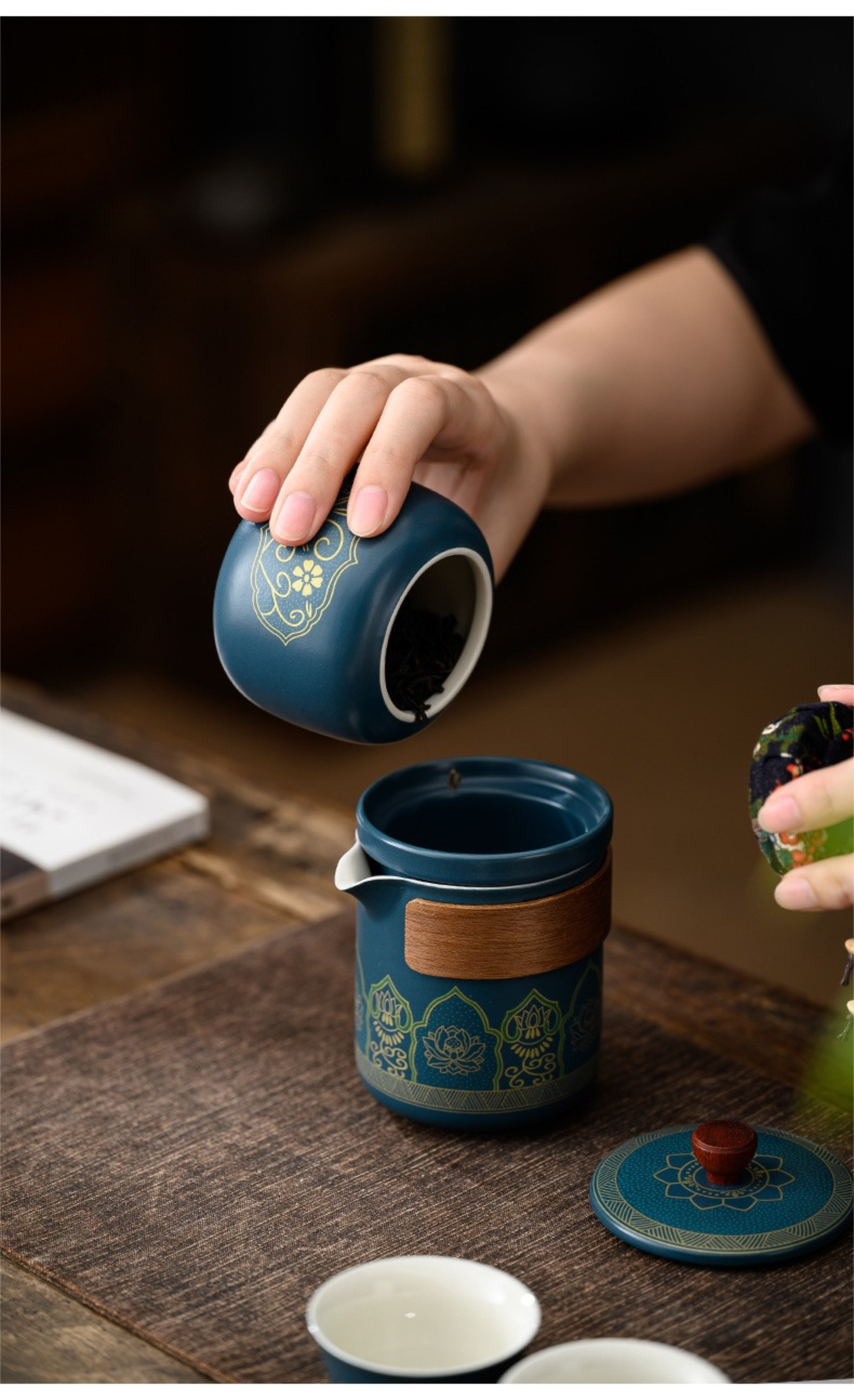 Travel Tea Set Portable Kung Fu Tea Set Outdoor Quick Tea Cup