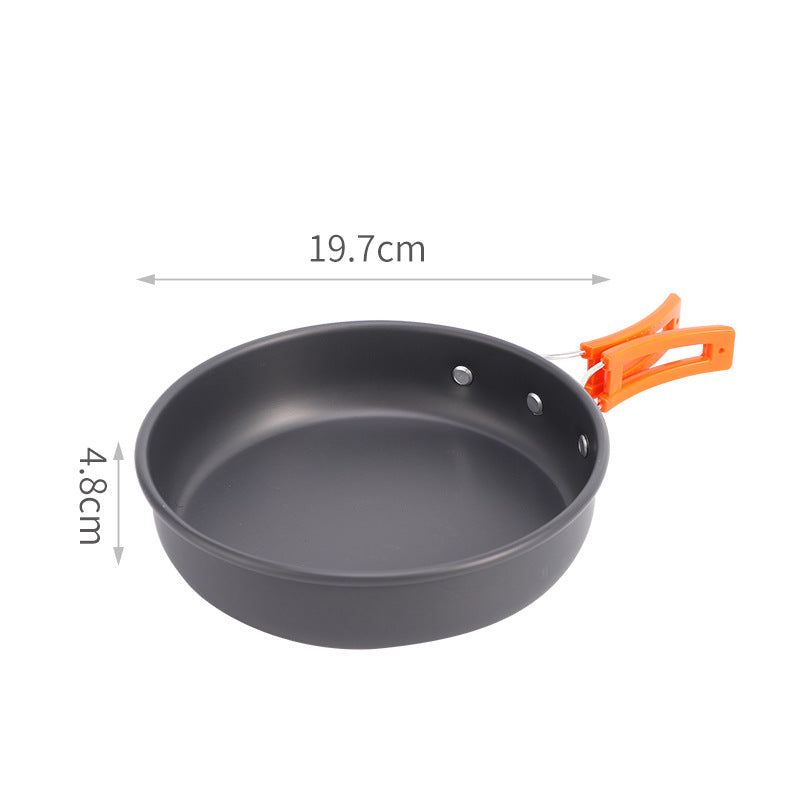 Camping Cookware Outdoor Kettle Frying Pan Equipment Portable Outdoor Camping Tableware Set Cookware