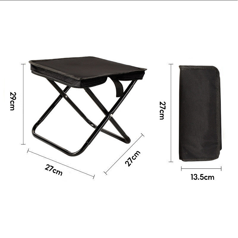 Outdoor Portable Folding Chair Backpack Folding Stool Pocket Chair For Camping Fishing Travel Kerusi Lipat Bangku Kecil