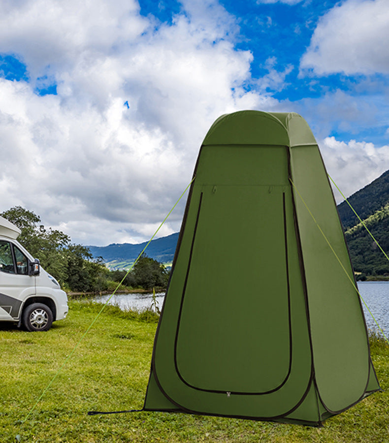Outdoor Shower Tent with Mat + Top Cover, Outdoor Shower Tent, Toilet Changing Tent