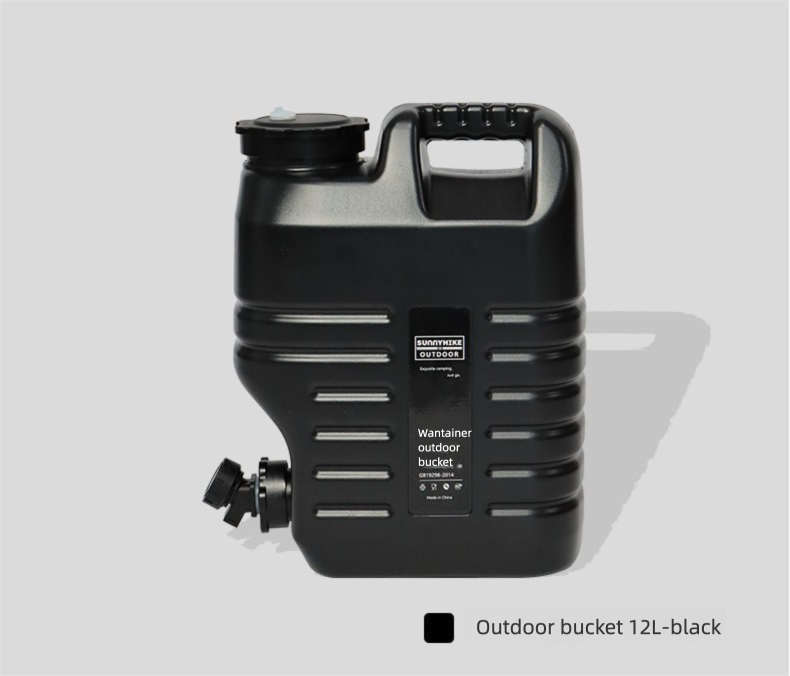 Outdoor Camping Portable Handheld Water Container Water Bucket with Faucet Large Capacity Water Tank Plastic Bucket