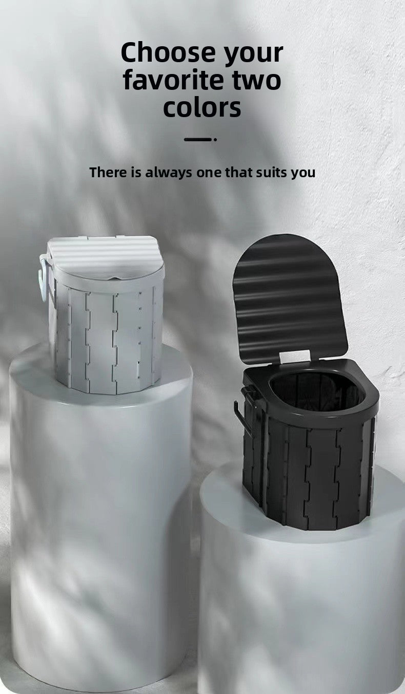 Outdoor Portable Folding Car Toilet Camping Emergency Toilet Camping Self-Driving Car Toilet