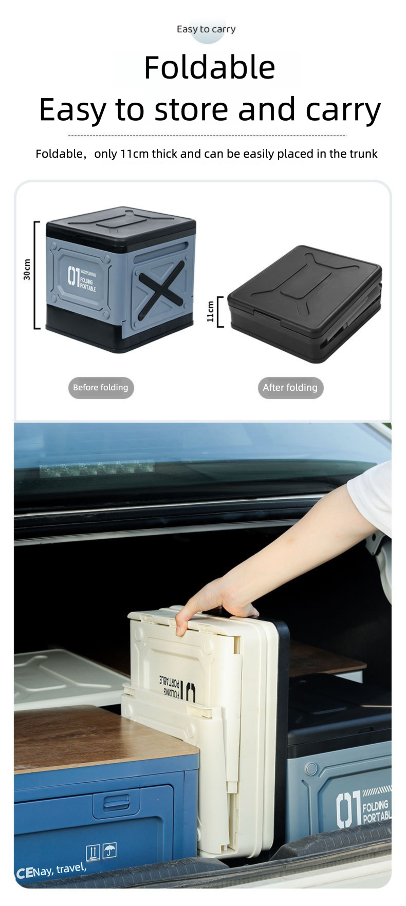 Car Portable Folding Toilet for Adults, Suitable for Road Trips, Camping, Outdoor Emergency Use, Seat Toilet