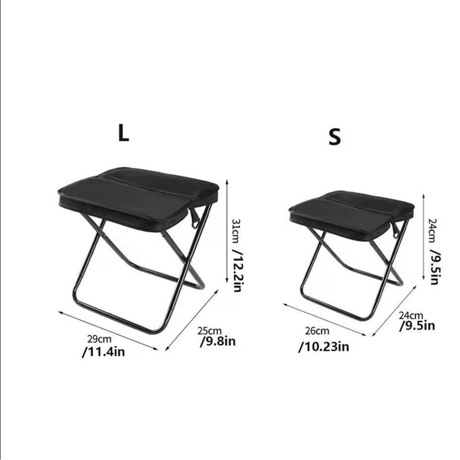 Outdoor Portable Folding Chair Backpack Folding Stool Pocket Chair For Camping Fishing Travel Kerusi Lipat Bangku Kecil