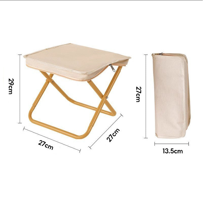 Outdoor Portable Folding Chair Backpack Folding Stool Pocket Chair For Camping Fishing Travel Kerusi Lipat Bangku Kecil