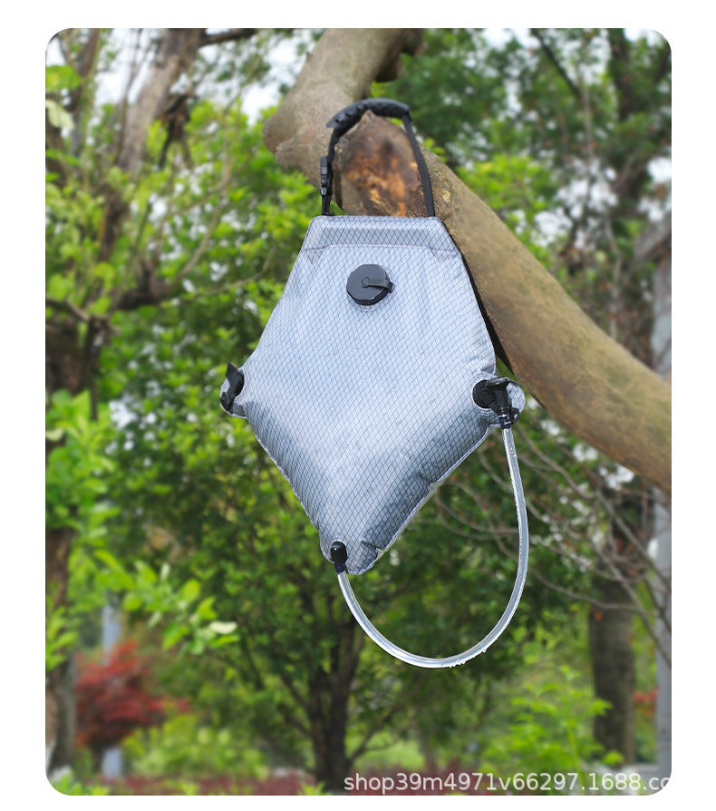 Solar Portable Shower Bag, 5 Gal/20L Solar Heating Outdoor Camping Shower Bag with On-Off Switchable Shower Head&Removable Hose Suitable for Camping, Hiking, Travel, Beach Swimming