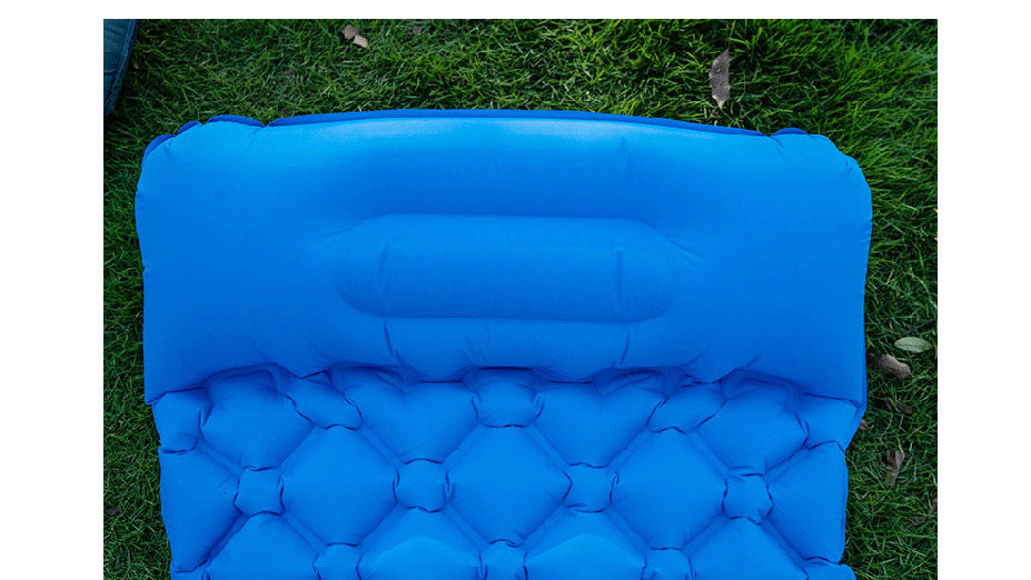 Outdoor Single Person Inflatable Mat TPU Ultra Light Portable Camping Sleeping Mat Moisture-proof Mat Foot Press Mattress