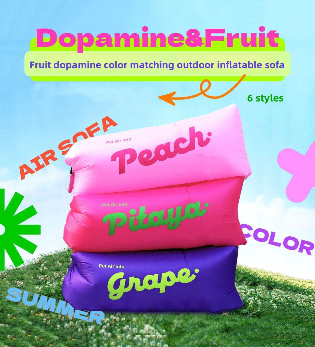 Outdoor Inflatable Sofa Air Sofa Lazy Internet Celebrity Dopamine Portable Camping Music Festival
