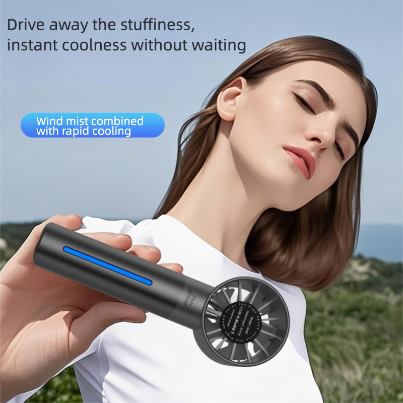 Ultra-High-Speed Spray Fan USB Rechargeable Portable Turbo Violent Hydration Outdoor Handheld Brushless Small Fan