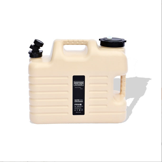 Outdoor Camping Portable Handheld Water Container Water Bucket with Faucet Large Capacity Water Tank Plastic Bucket