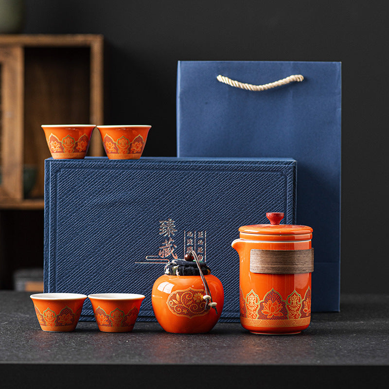 Travel Tea Set Portable Kung Fu Tea Set Outdoor Quick Tea Cup