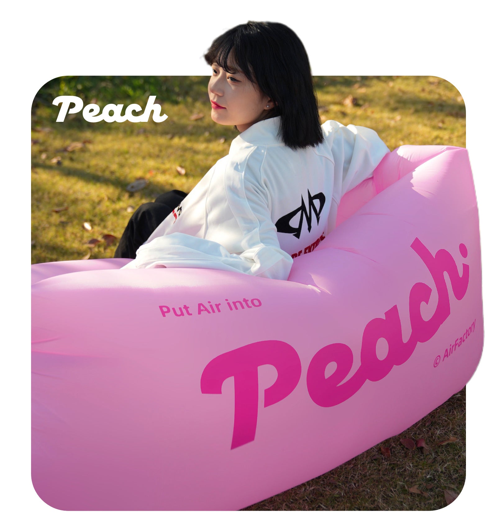 Outdoor Inflatable Sofa Air Sofa Lazy Internet Celebrity Dopamine Portable Camping Music Festival