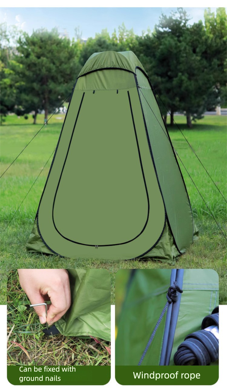 Outdoor Shower Tent with Mat + Top Cover, Outdoor Shower Tent, Toilet Changing Tent